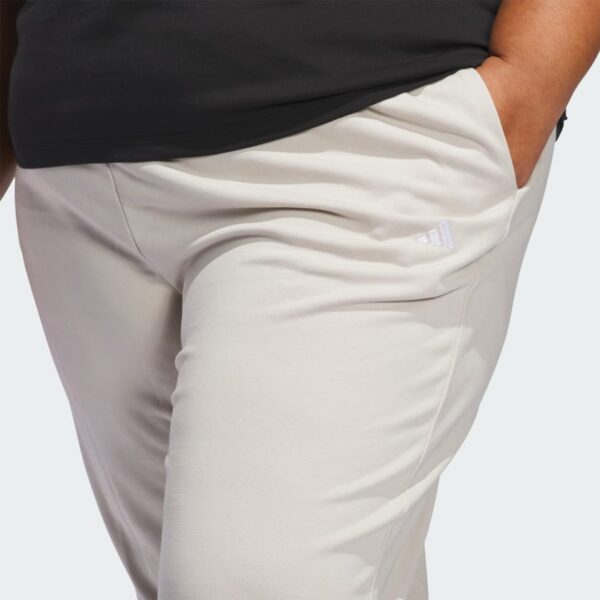 Pantalones con puños de felpa francesa con logotipo pequeño incluido Adidas Essentials para mujer-