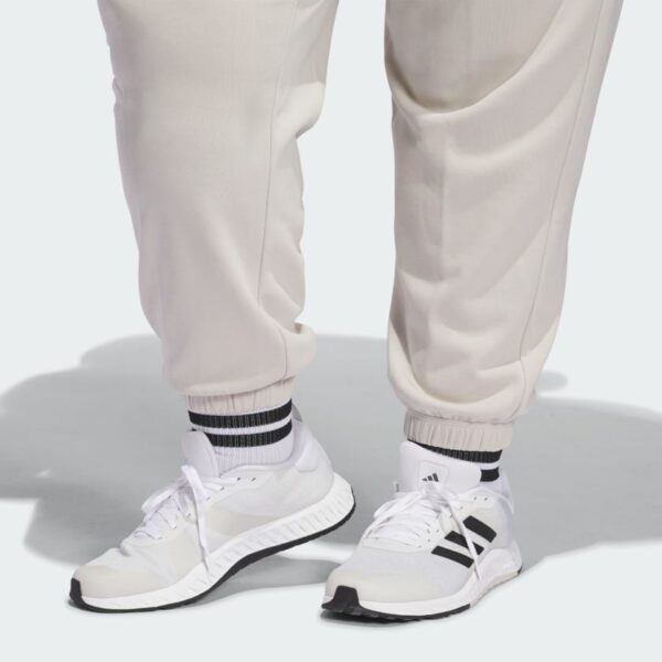 Pantalones con puños de felpa francesa con logotipo pequeño incluido Adidas Essentials para mujer-