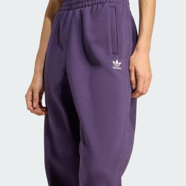 Pantalones de chándal sueltos de vellón Adidas Essentials para mujer-