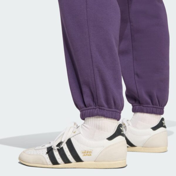 Pantalones de chándal sueltos de vellón Adidas Essentials para mujer-