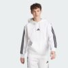 Sudadera con capucha polar Adidas Essentials 3 bandas para hombre-