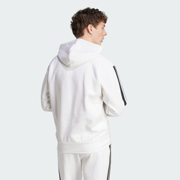 Sudadera con capucha polar Adidas Essentials 3 bandas para hombre-