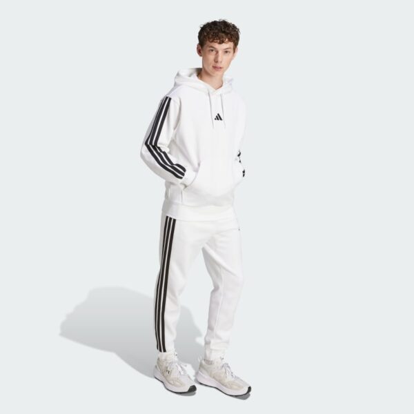 Sudadera con capucha polar Adidas Essentials 3 bandas para hombre-