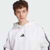 Sudadera con capucha polar Adidas Essentials 3 bandas para hombre-