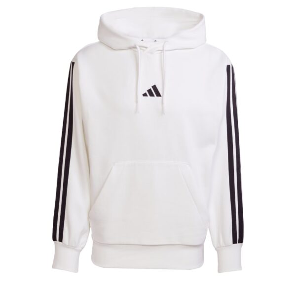 Sudadera con capucha polar Adidas Essentials 3 bandas para hombre-