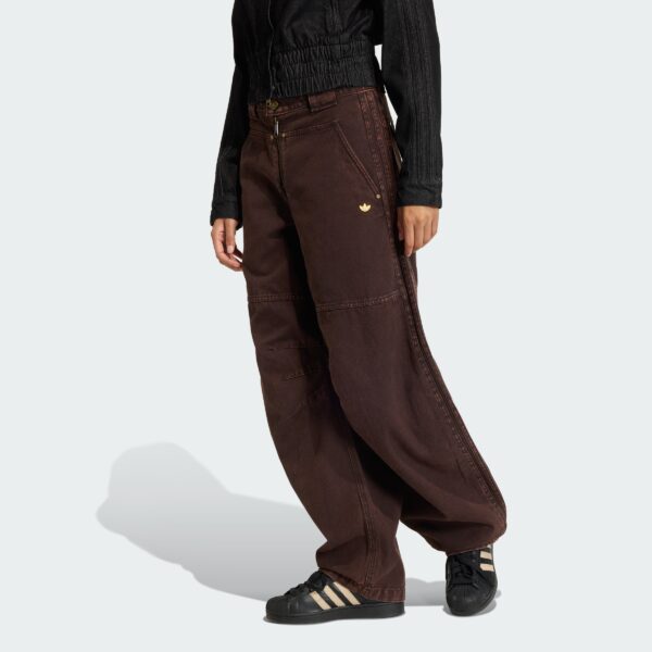 PANTALONES SUELTOS DE LONA ADIDAS MUJER-