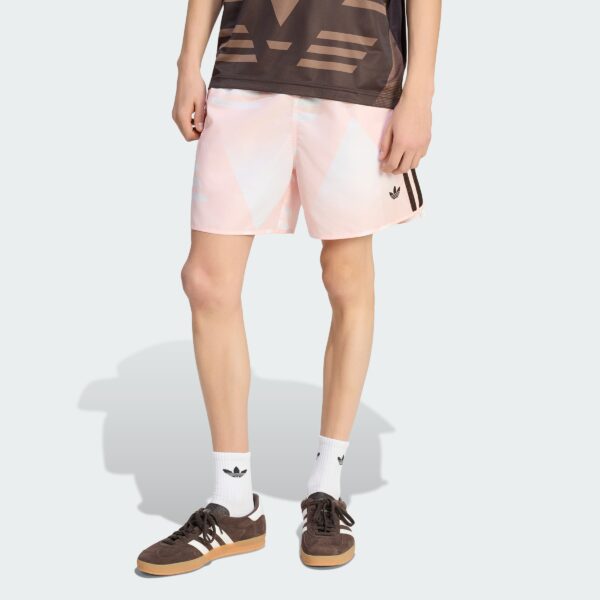 Pantalones cortos Adidas para hombre con estampado integral de plátano magullado-