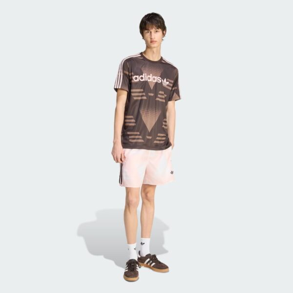Pantalones cortos Adidas para hombre con estampado integral de plátano magullado-