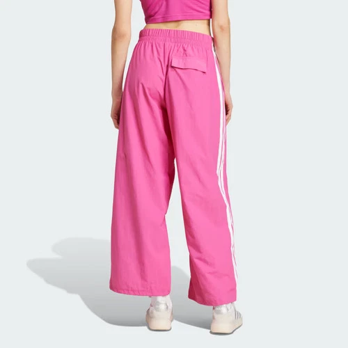Pantalones de paracaídas tejidos estilo de vida Adidas Essentials 3 bandas para mujer-