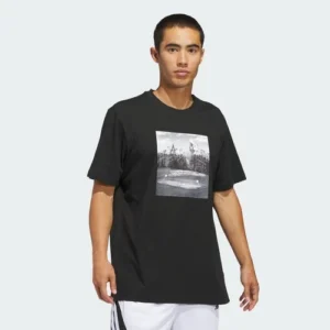 Camiseta gráfica Adidas Hoop Sanctuary para hombre-