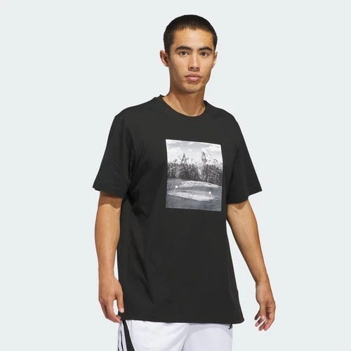 Camiseta gráfica Adidas Hoop Sanctuary para hombre-