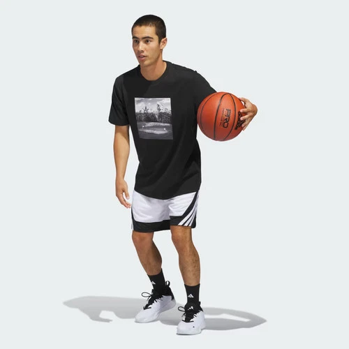 Camiseta gráfica Adidas Hoop Sanctuary para hombre-