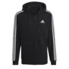 Sudadera con capucha Adidas Essentials polar 3 bandas cremallera completa para hombre-