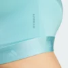 Camiseta corta de entrenamiento Adidas Hyperglam de manga larga para mujer-