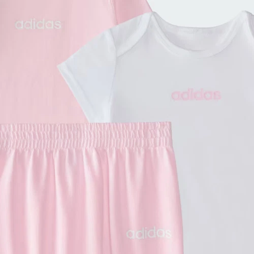 Adidas Niños Adidas Conjunto de 3 Piezas Logo Body y Pantalón-