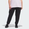 Pantalones con puños de felpa francesa con logotipo pequeño incluido Adidas Essentials para mujer-