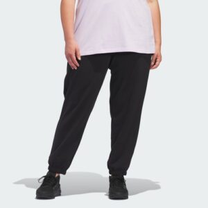 Pantalones con puños de felpa francesa con logotipo pequeño incluido Adidas Essentials para mujer-