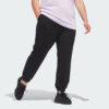 Pantalones con puños de felpa francesa con logotipo pequeño incluido Adidas Essentials para mujer-