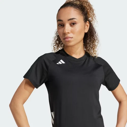 Camiseta deportiva de voleibol de manga corta Adidas para mujer HILO-