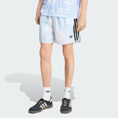 Pantalones cortos Adidas para hombre con estampado integral de plátano magullado-