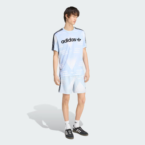 Pantalones cortos Adidas para hombre con estampado integral de plátano magullado-