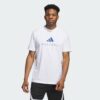 Camiseta gráfica de rendimiento con logotipo de aros de todo el mundo de Adidas para hombre-