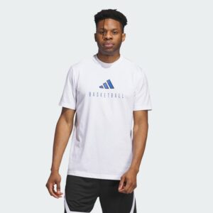 Camiseta gráfica de rendimiento con logotipo de aros de todo el mundo de Adidas para hombre-