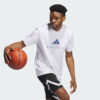 Camiseta gráfica de rendimiento con logotipo de aros de todo el mundo de Adidas para hombre-