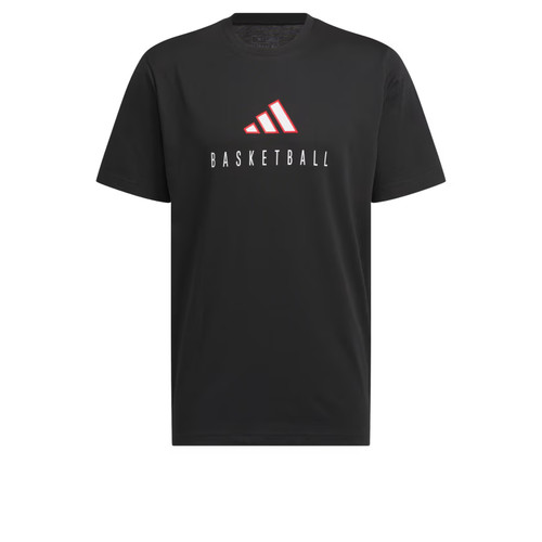Camiseta gráfica de rendimiento con logotipo de aros de todo el mundo de Adidas para hombre-