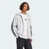 Sudadera con capucha polar  Essentials 3 bandas para hombre-