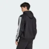 Sudadera con capucha polar Adidas Essentials 3 bandas para hombre-