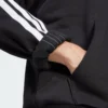 Sudadera con capucha polar Adidas Essentials 3 bandas para hombre-