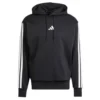 Sudadera con capucha polar Adidas Essentials 3 bandas para hombre-