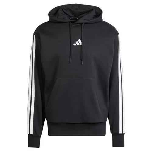 Sudadera con capucha polar Adidas Essentials 3 bandas para hombre-