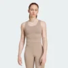 Camiseta sin mangas Adidas All Me Medium Support Bra para mujer-