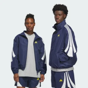 adidas Chaqueta deportiva tejida de baloncesto adidas para hombre